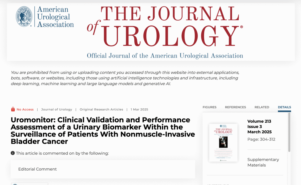 Uromonitor: Clinical Validation and Performance Assessment of a Urinary Biomarker Within the Surveillance of Patients With Nonmuscle-Invasive Bladder Cancer